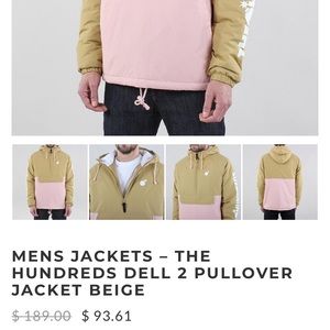 THE HUNDREDS DELL 2 PULLOVER JACKET BEIGE